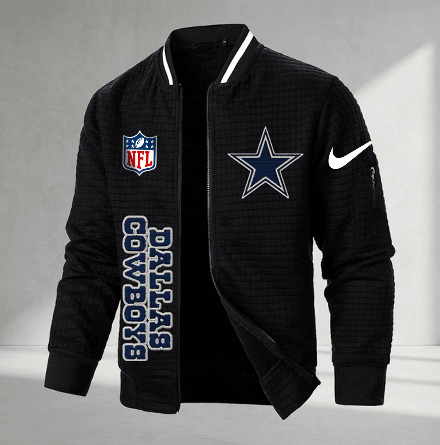 Premium NFL x DC  Men�???s Waffle Plaid Cardigan NDT VHM 160126