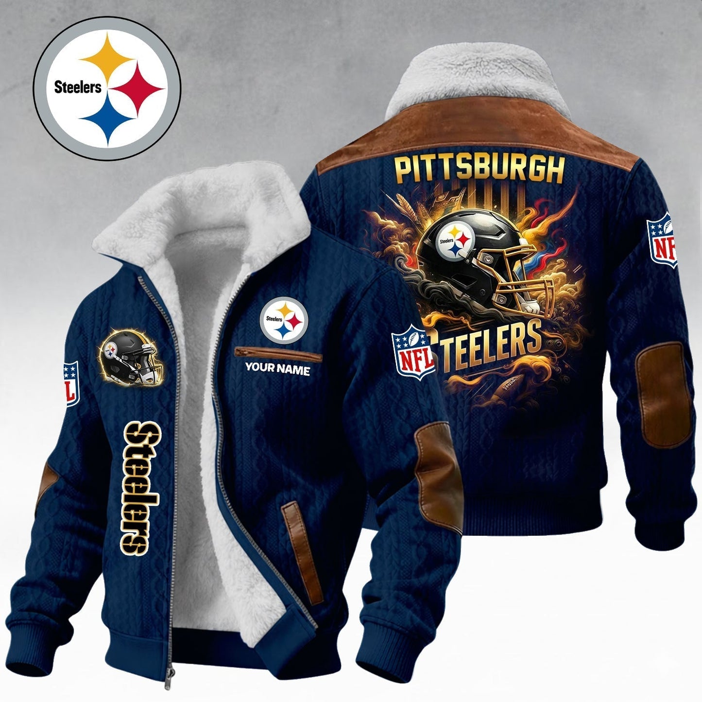 Premium NFL x PIT Winter Fleece Jacket New year NDT NHM 090126