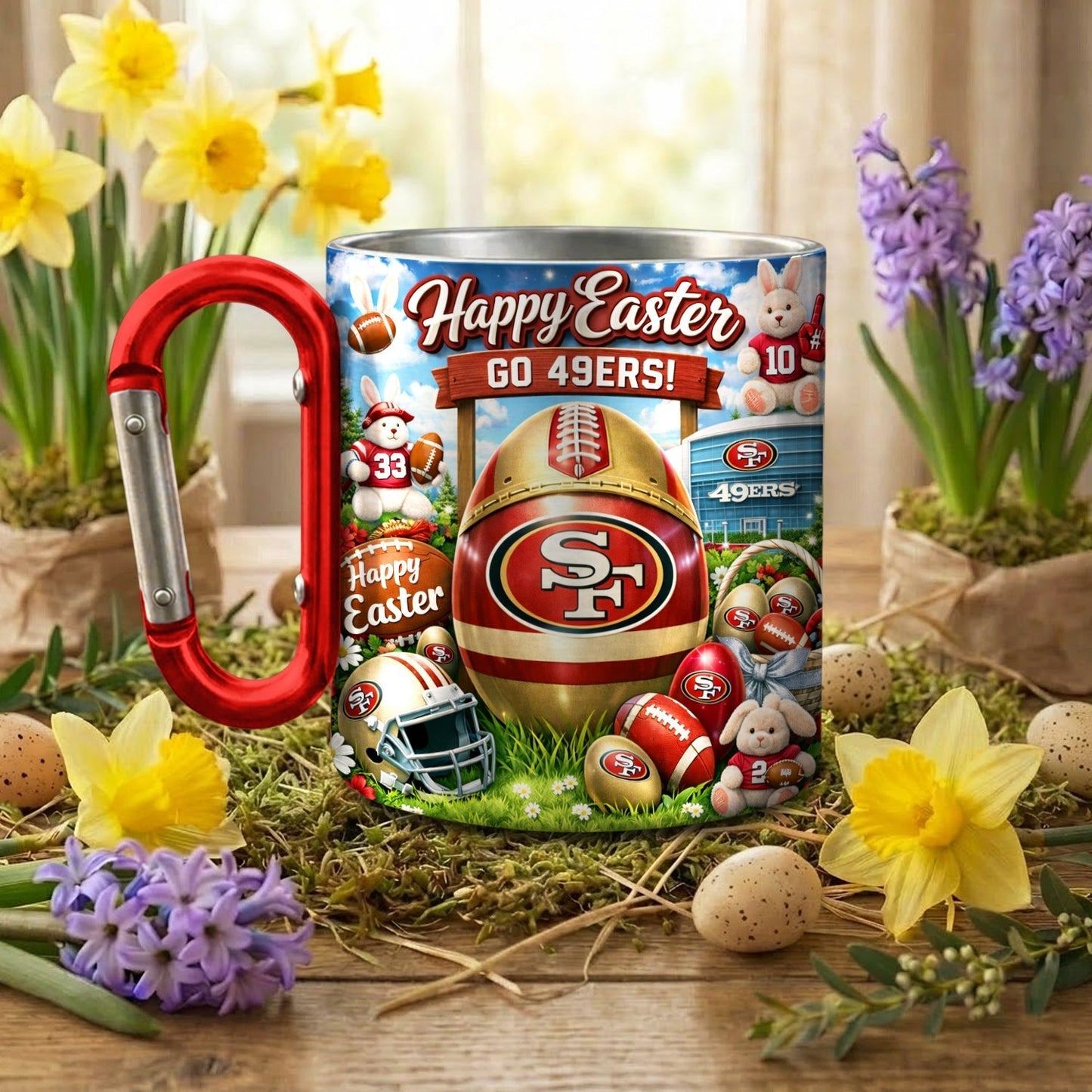 Premium NFL X SF49  Festival Of Easter Carabiner Mug Limited Editions NDT NHM 060326