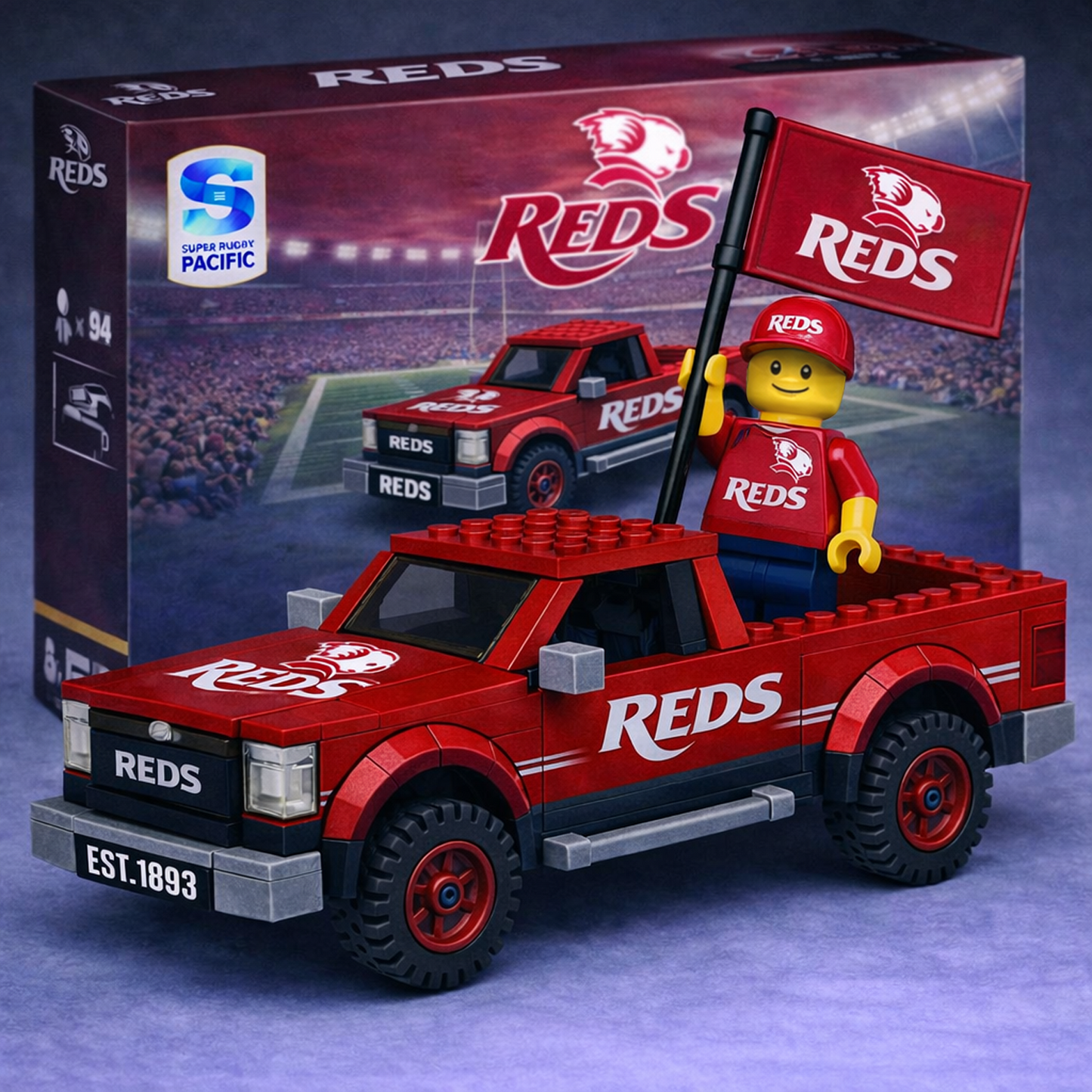 RED x SPR Building Blocks Truck Toy Set V2 DatND DVT