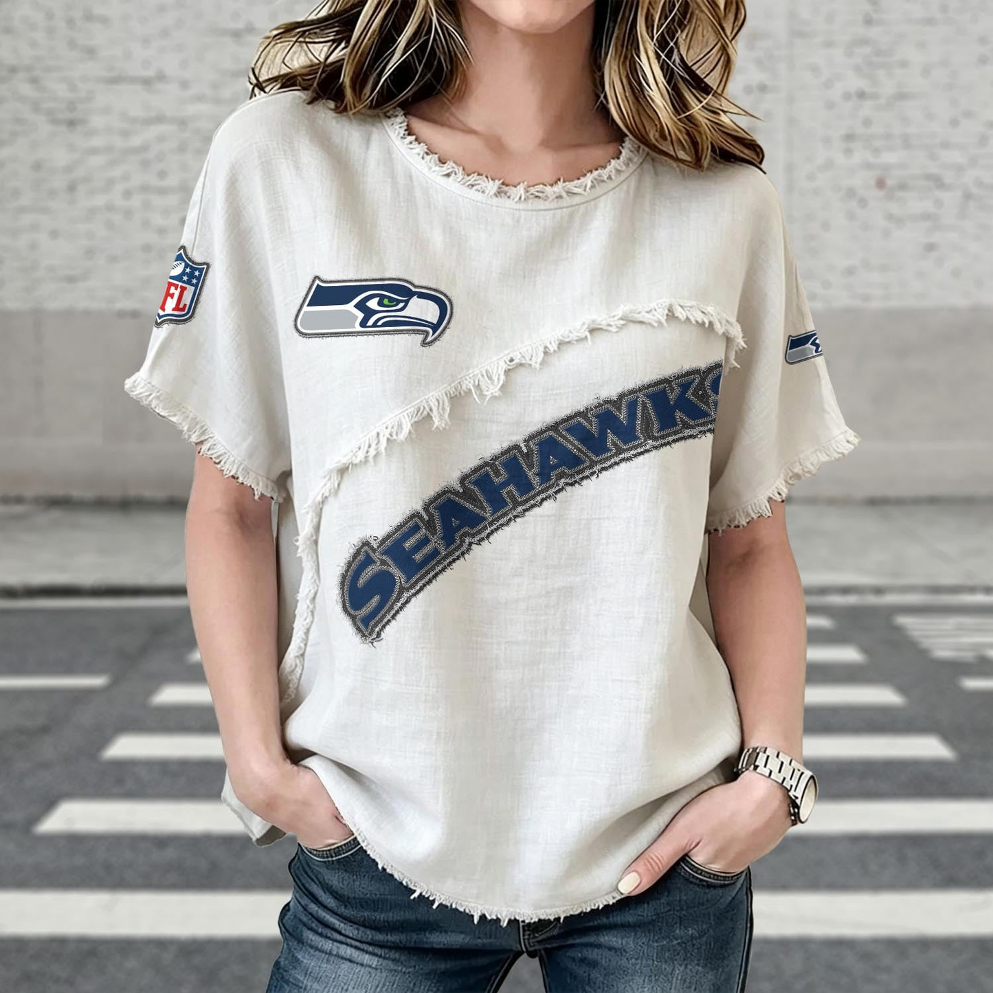 SEA x NFL Womenƒ??s Vintage O-Neck 2905 DatND DVT