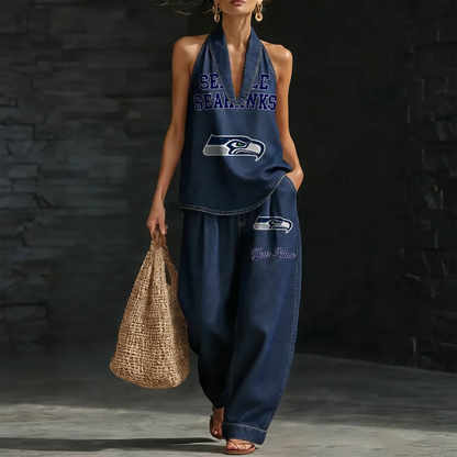 SEA x NFL Women's Vintage Washed Denim Suit DATND TANTD 030626