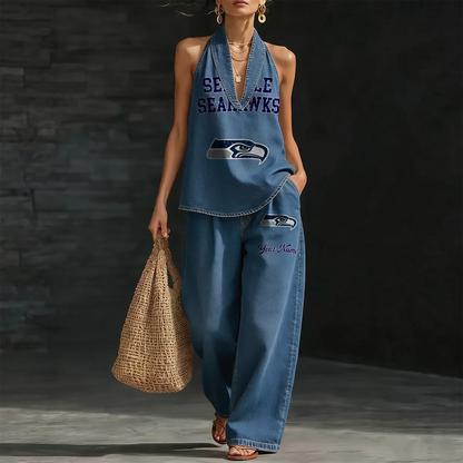 SEA x NFL Women's Vintage Washed Denim Suit DATND TANTD 030626