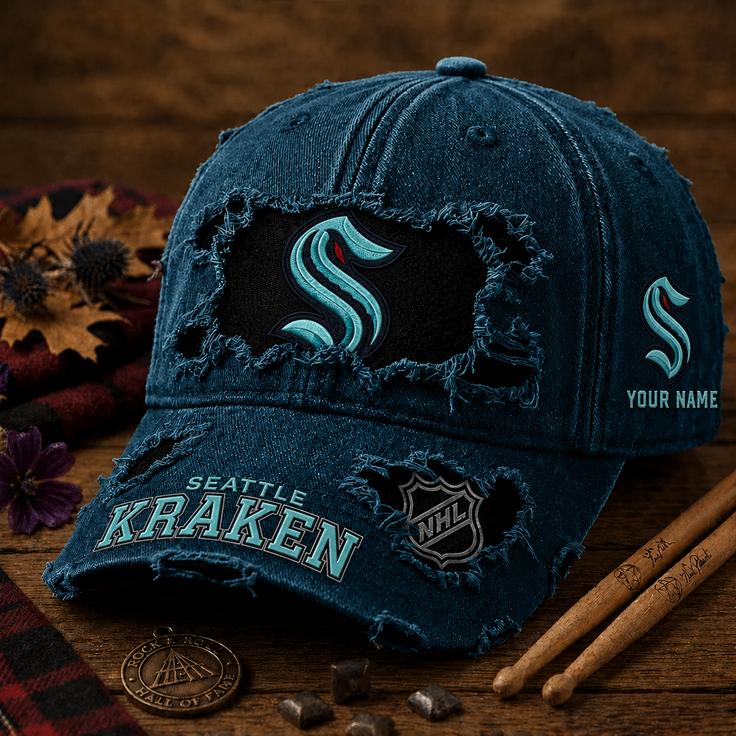 SEA x NHL Denim Washed Cap New Style DATND TANTD 290526