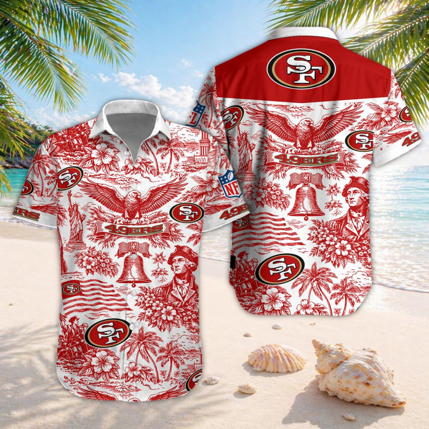 SF x NFL Hawaiian Shirt 2006