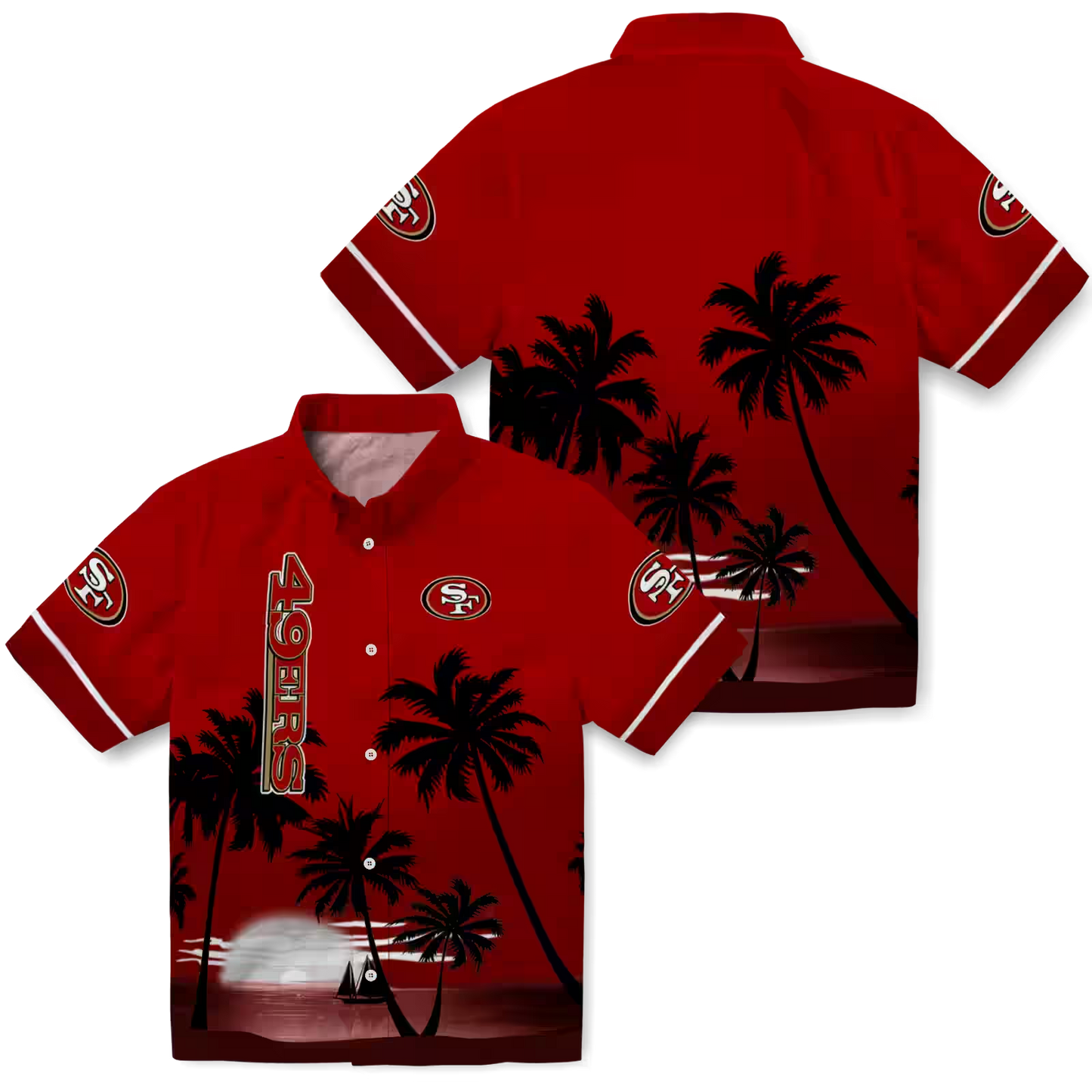 SF x NFL Hawaiian Shirt ƒ?? Beach Sunset DATND TANTD 270526