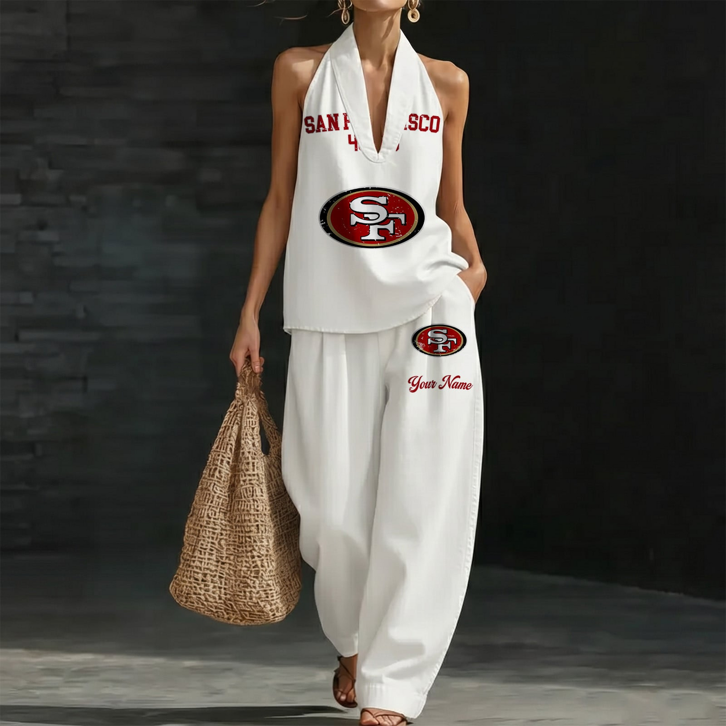 SF x NFL Women's Vintage Washed Denim Suit DATND TANTD 030626