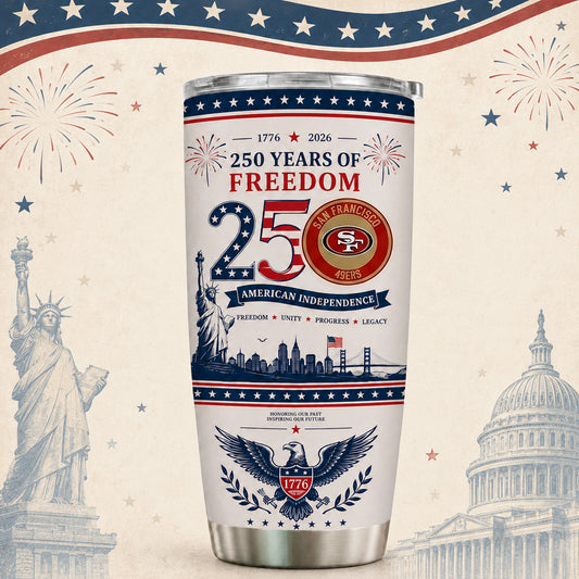 SF49 x NFL 250th Anniversary Special Tumbler for Football Fans 170626