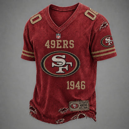 SF49 x NFL Premium V-neck Shirt 230626
