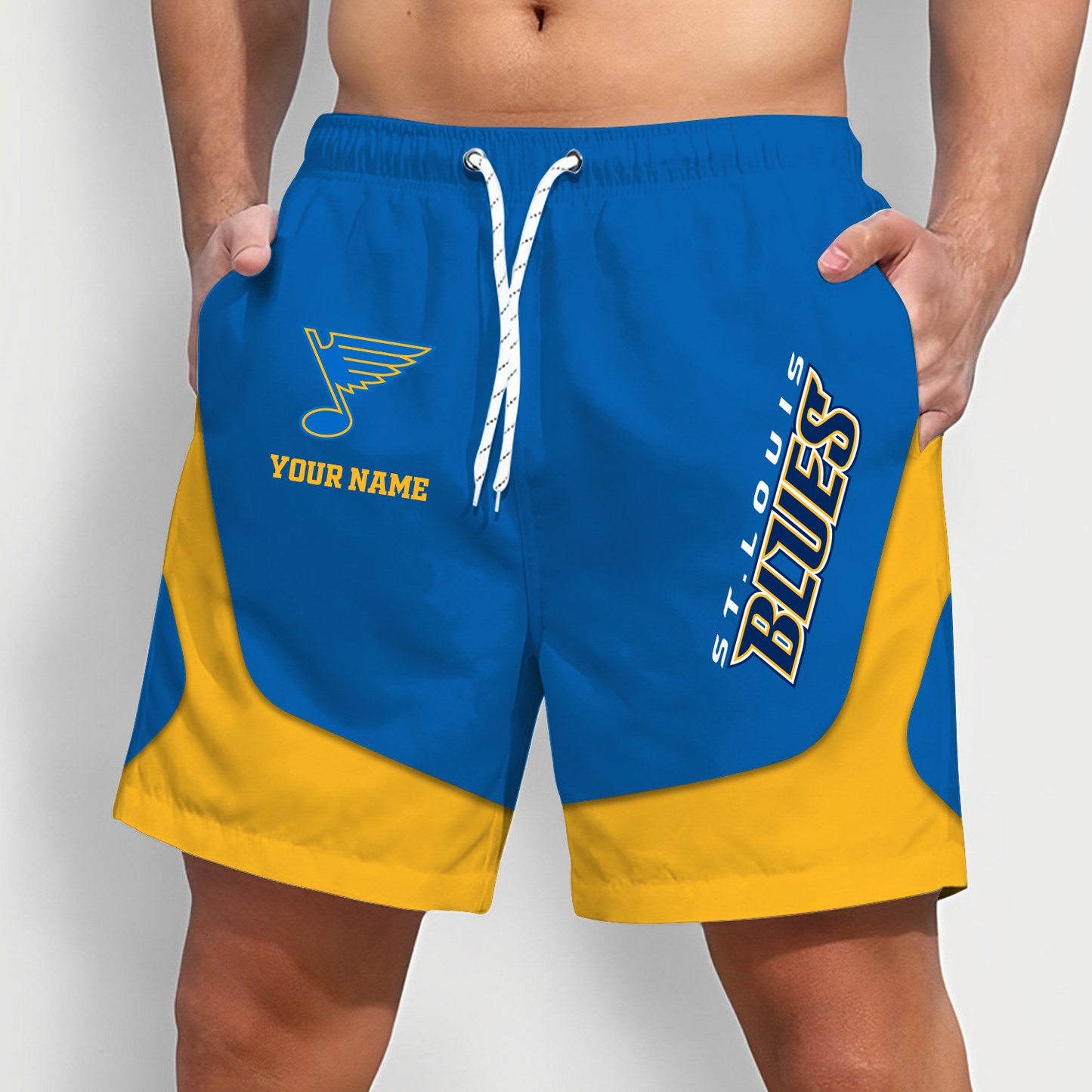 STL x NHL Team Special Short Pants For Men Custom Name Gifts DATND TANTD 090426