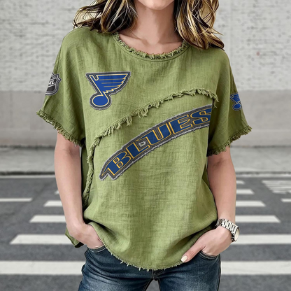 STL x NHL Womenƒ??s Vintage O-Neck 2905 DatND DVT