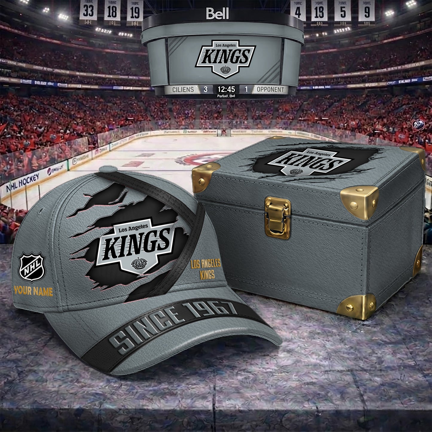Signature Series NHL x LAK BESPOKE CRACK CUSTOM NAME HAT V2 PLUS NDT NTN 250426