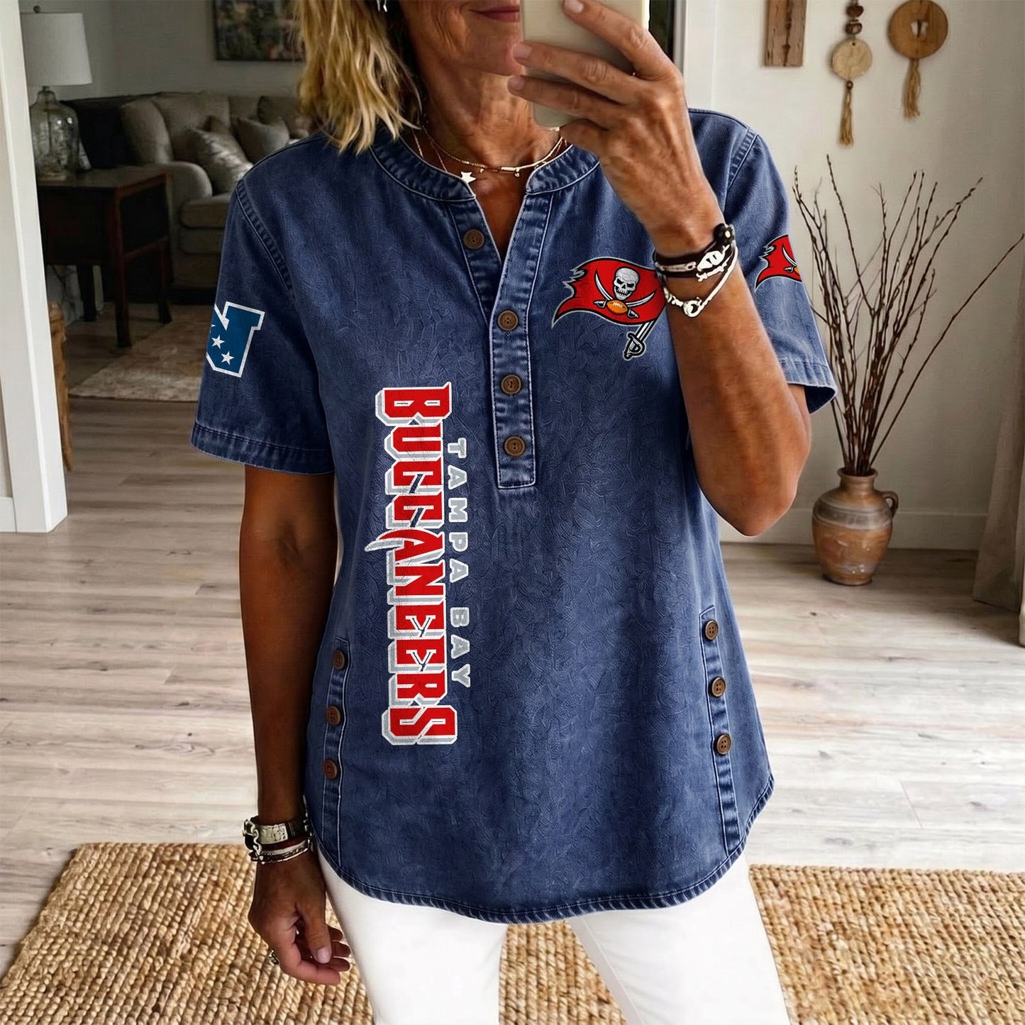 TB x NFL Womenƒ??s Denim Casual Tops DATND LBN 190526