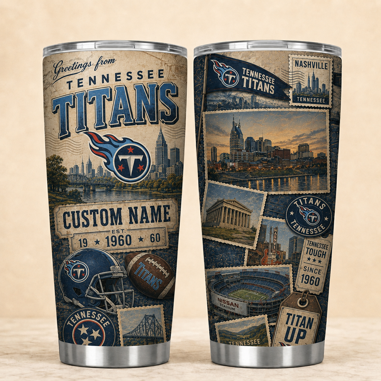TT Personalized Premium NFL Classic Tumbler 190626