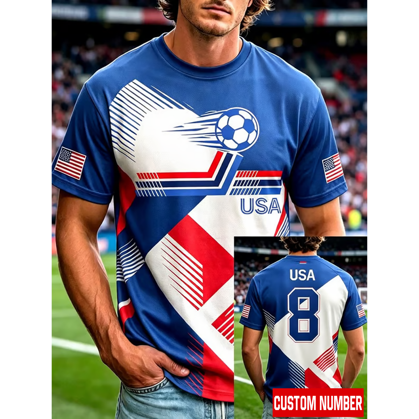 USA Print Soccer 3D Aparael V7 DATND TANTD 040626