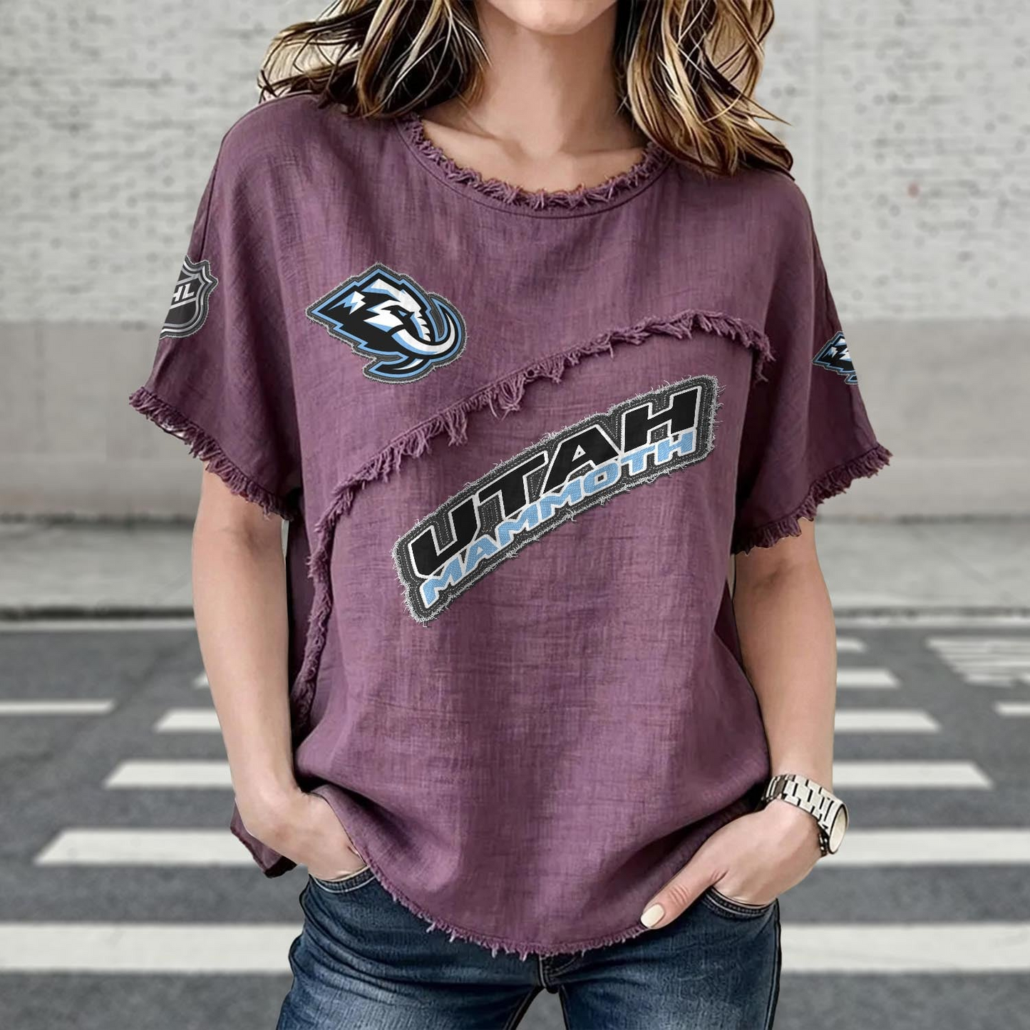 UTA x NHL Womenƒ??s Vintage O-Neck 2905 DatND DVT