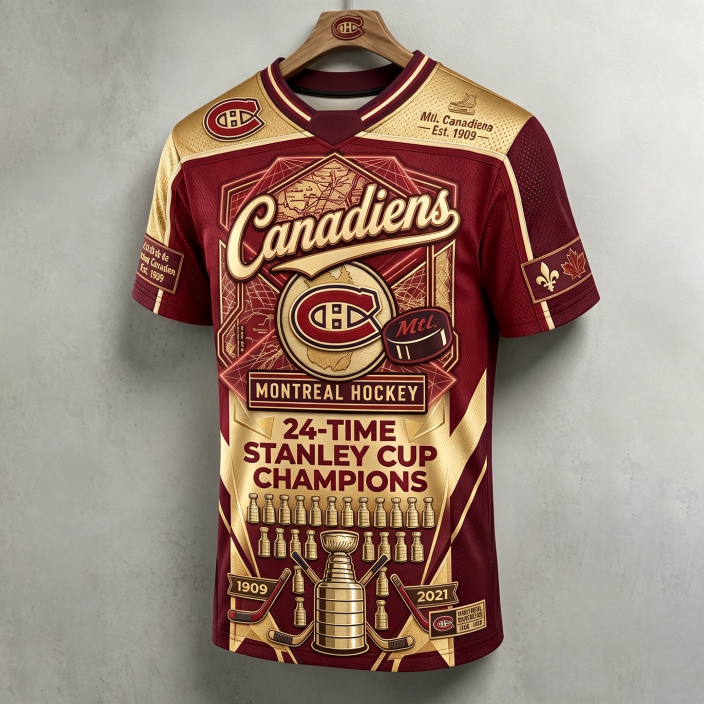 Unisex MC x NHL Inspired Trendy T-shirt V6 DATND TANTD 140526