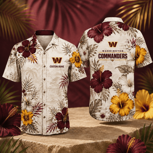 WC x NFL Tropical Floral Hawaiian Shirt 160626