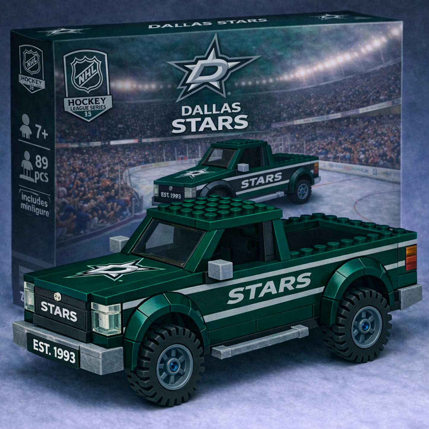 DAL x NHL Building Blocks Truck Toy Set V2 DatND DVT