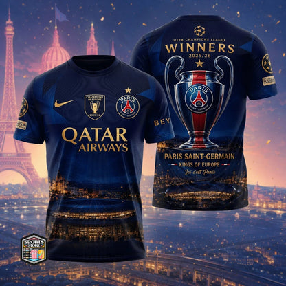 PSG Premium UEFA Champions League 2025/26 3D Shirt DatND DVT 3105