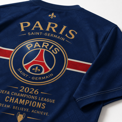PSG Premium UEFA Champions League 2025/26 3D T-Shirt V2 DatND TANND