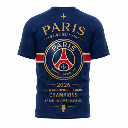 PSG Premium UEFA Champions League 2025/26 3D T-Shirt V2 DatND TANND