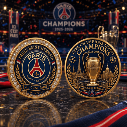 PSG Premium UEFA Champions League 2025/26 Commemorative Coin V1 DatND DVT