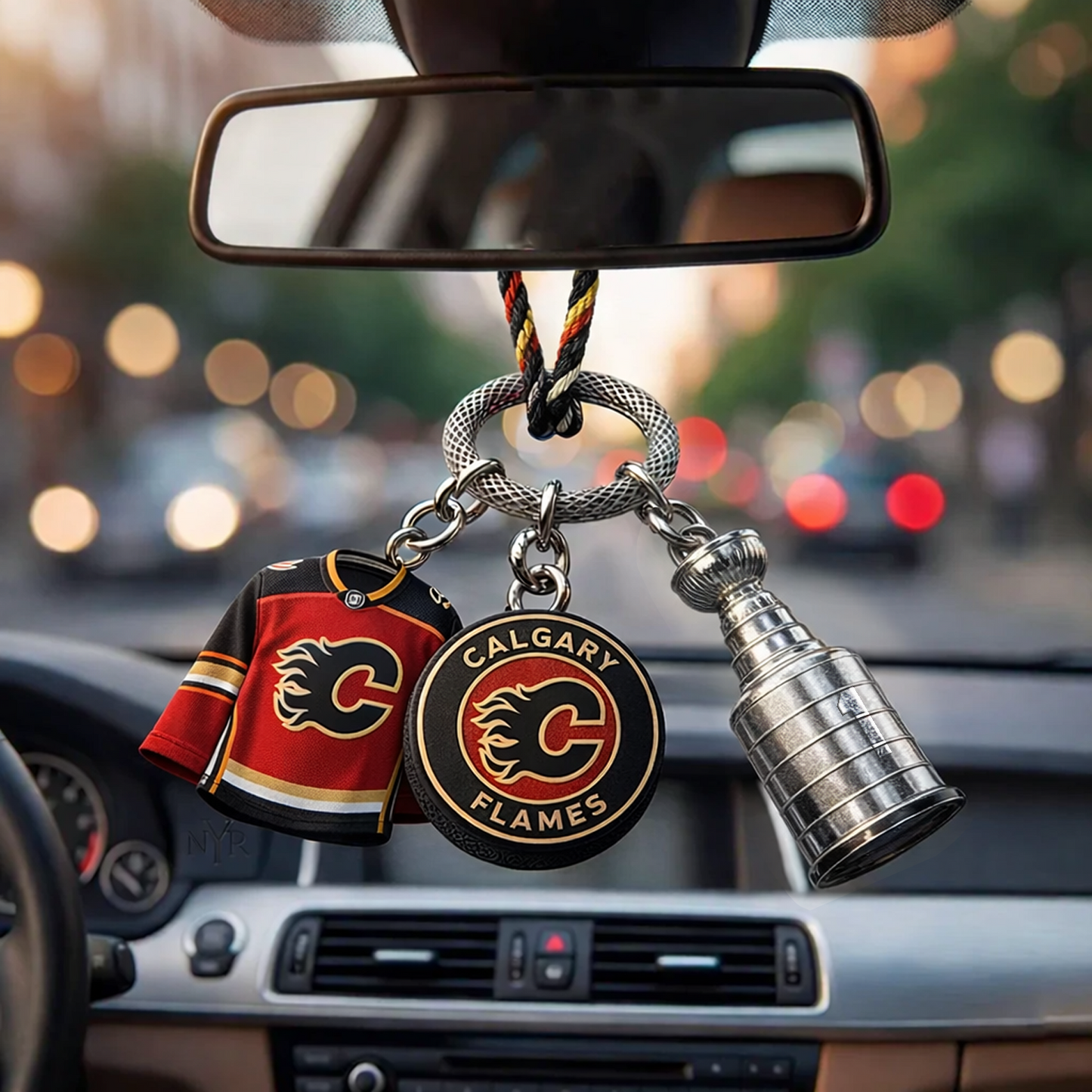 Premium CGY x NHL Custom Jersey Logo Cup Car Charm DATND TANTD 250326