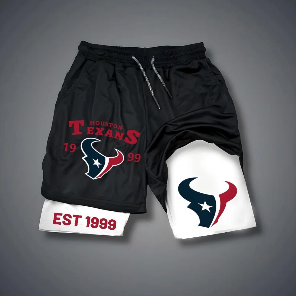 PREMIUM NFL X HOU Multicolored Pure GYM Shorts NDT NHM