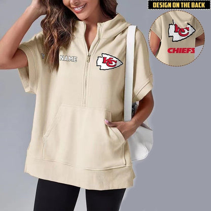 PREMIUM NFL X KCC Short Sleeve Hooded Sweatshirt NDT LVH