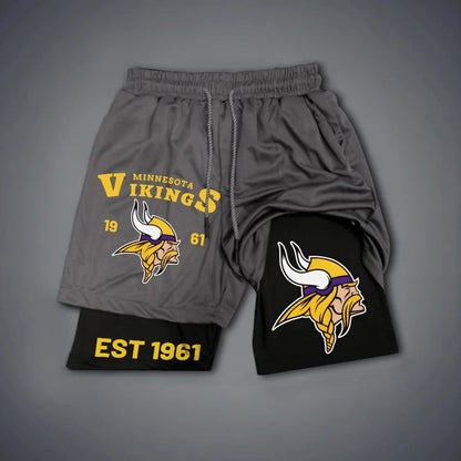 PREMIUM NFL X MIN Multicolored Pure GYM Shorts NDT NHM