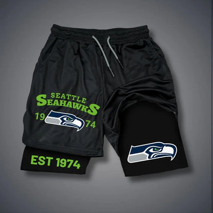 PREMIUM NFL X SEA Multicolored Pure GYM Shorts NDT NHM