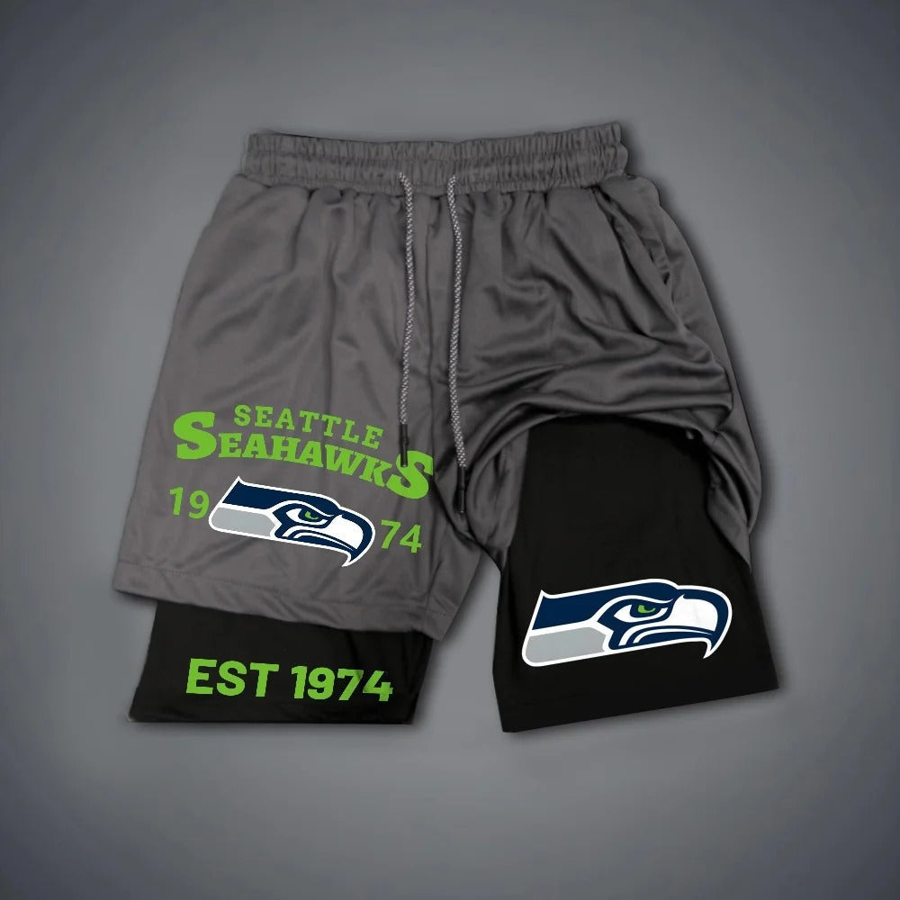 PREMIUM NFL X SEA Multicolored Pure GYM Shorts NDT NHM