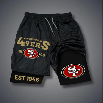 PREMIUM NFL X SF Multicolored Pure GYM Shorts NDT NHM