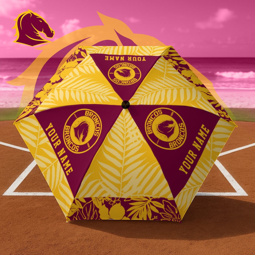 PREMIUM NRL  X BB Umbrella Custom Name Gifts For Fans - Limited Edition NDT LVH