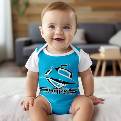 PREMIUM NRL X CS New Baby Romper Custom Name For Kids NDT LVH