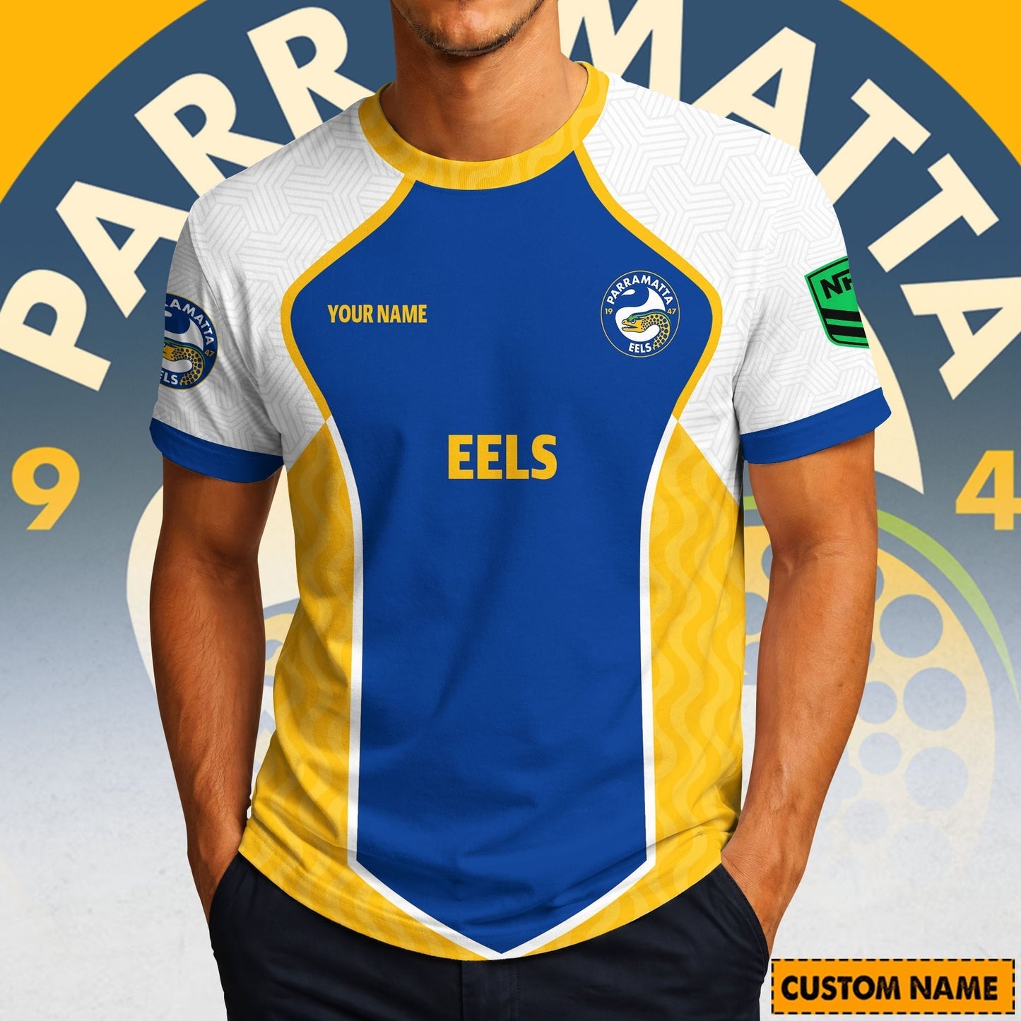 PREMIUM NRL X PE ROYAL POLO SHIRT Custom Name Limited Edition NDT LVH