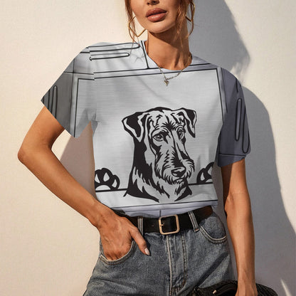 Airedale Terrier Metal Women T-Shirt | Custom Shirt | Printed Graphic Tees