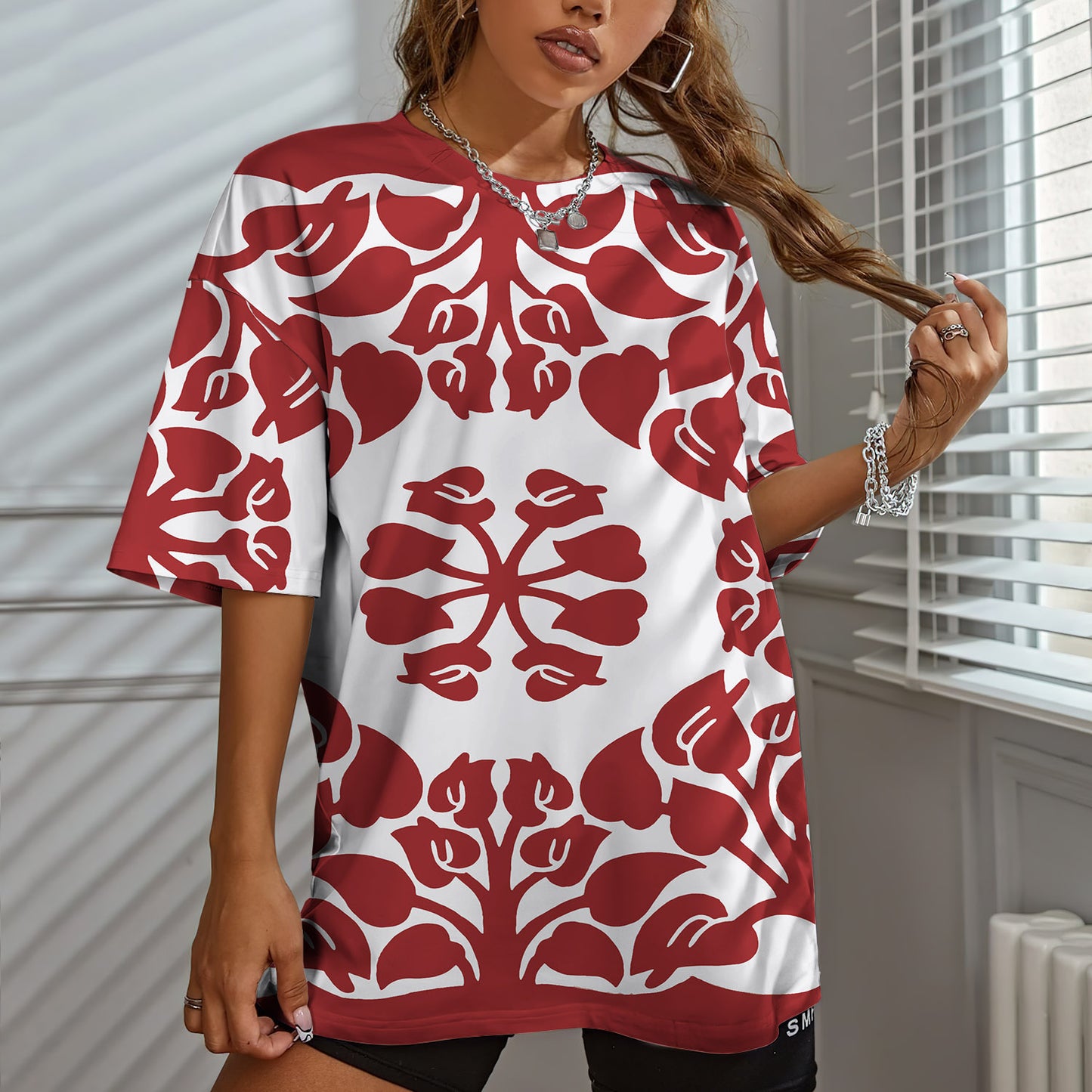 Hawaiian Women T-Shirt | Custom Shirt | Printed Graphic Tees