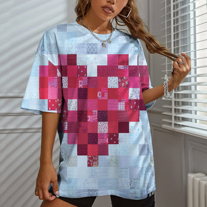 Heart Women T-Shirt | Custom Shirt | Printed Graphic Tees