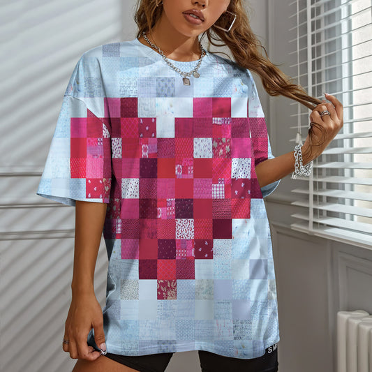 Heart Women T-Shirt | Custom Shirt | Printed Graphic Tees