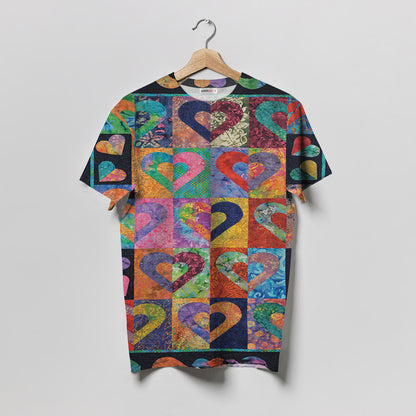 Heart Women T-Shirt | Custom Shirt | Printed Graphic Tees
