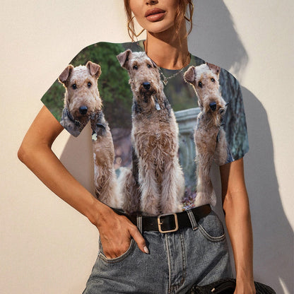 Airedale Terrier Women T-Shirt | Custom Shirt | Printed Graphic Tees