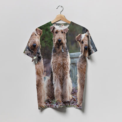 Airedale Terrier Women T-Shirt | Custom Shirt | Printed Graphic Tees
