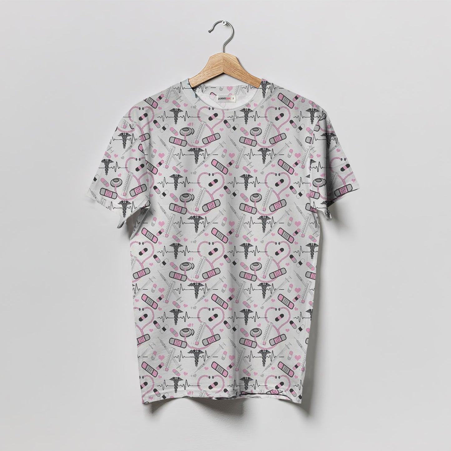 Heart Beating And Nurse Iteams Women T-Shirt | Custom Shirt | Printed Graphic Tees