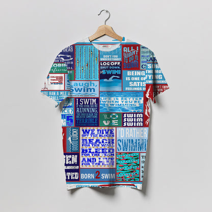 Swimming Women T-Shirt | Custom Shirt | Printed Graphic Tees