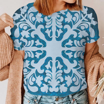 Hawaiian Women T-Shirt | Custom Shirt | Printed Graphic Tees