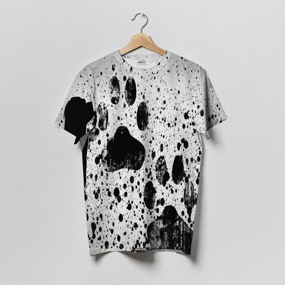 Dog Paw Print Women T-Shirt | Custom Shirt | Printed Graphic Tees