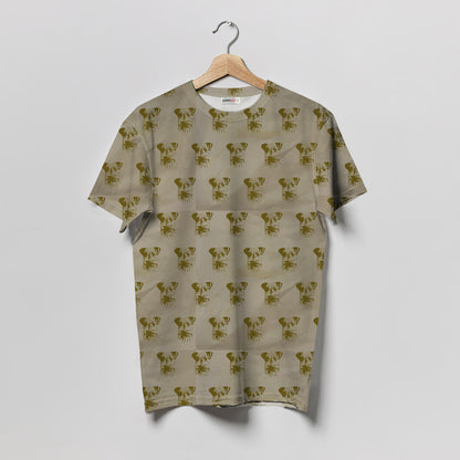Airedale Terrier Brown Background Women T-Shirt | Custom Shirt | Printed Graphic Tees