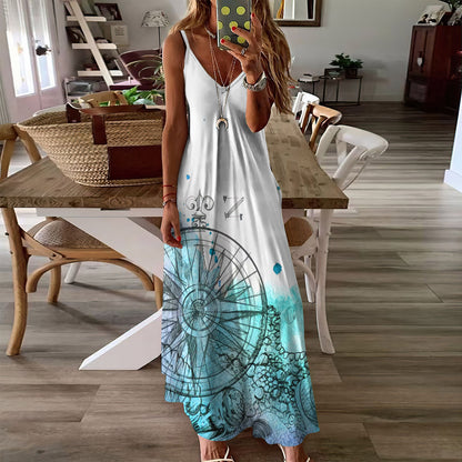 Beach Sleeveless Maxi Dress | Women Summer Dress | Sundress